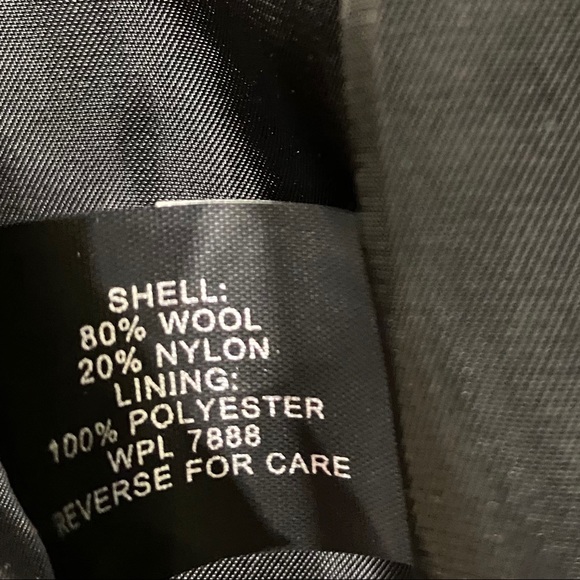 Anne Klein Black Wool Coat PL - Picture 5 of 7